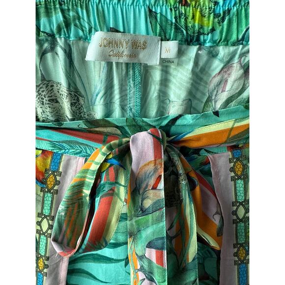 Johnny Was Taina Split Leg‎ Nature Printed Pants Size Medium - Picture 9 of 12